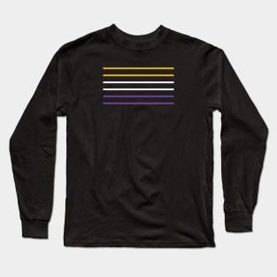 Suffragette Flag Colors US / USA Long Sleeve T-Shirt